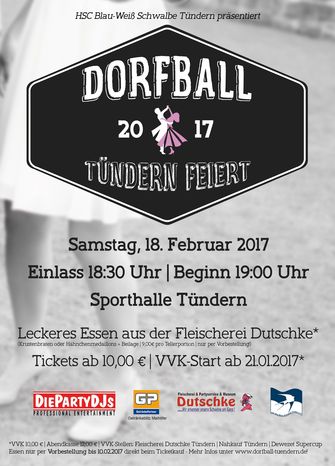 Tündern Dorfball 2017 Plakat