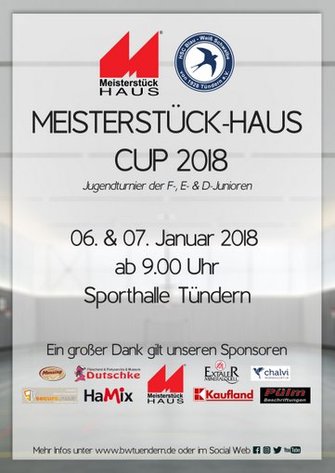 Meisterstueck-HAUS Cup Tuendern Fussball Halle Jugend Plakat