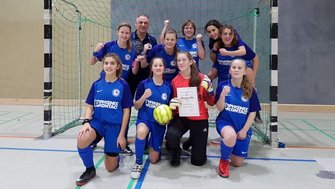 HSC BW Tuendern B Juniorinnen Fussball Halle Bezirksmeister AWesA