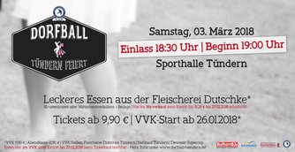 HSC BW Tuendern Dorfball 2018 Plakat AWesA