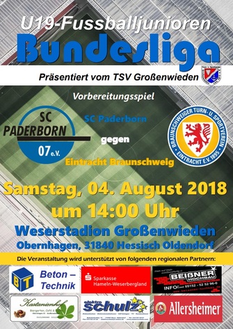 TSV Großenwieden Bundesliga SC Paderborn Eintracht Braunschweig