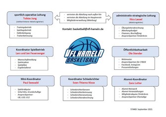 VfL Hameln Basketball Organigramm