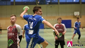 Mattis Galle VfL Hameln Handball Landesliga Wurf
