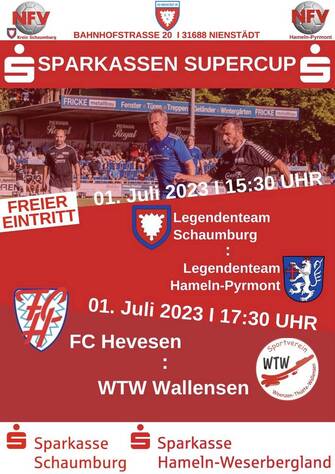 Supercup Hameln Pyrmont Schaumburg 2023 Plakat
