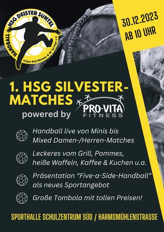 HSG Silvester Matches Programm Uebersicht Flyer