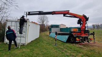 Baucontainer TSG Emmerthal Projekt Emmerspitze