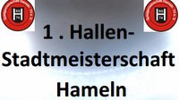 Hallen-Stadtmeisterschaft Hameln 2015 SG 74 Plakat start AWesA