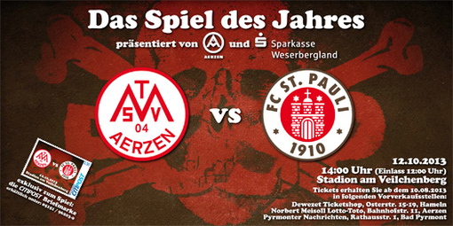 FC St Pauli zu Gast beim MTSV Aerzen Hameln Pyrmont Weserbergland