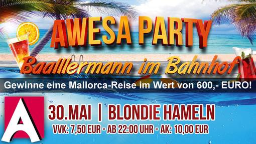 Ballermann-Party 2015 AWesA 700 px mit Gewinnspiel