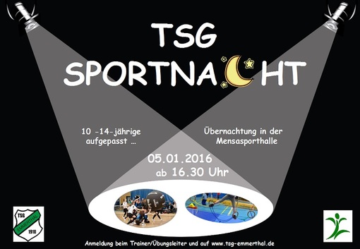 TSG Emmerthal Sportnacht Plakat