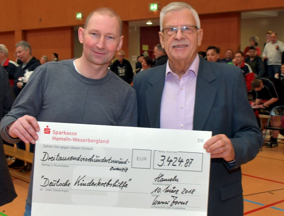 Werner Jorns Dieter Eilts NFV Spende Spendenaktion AWesA