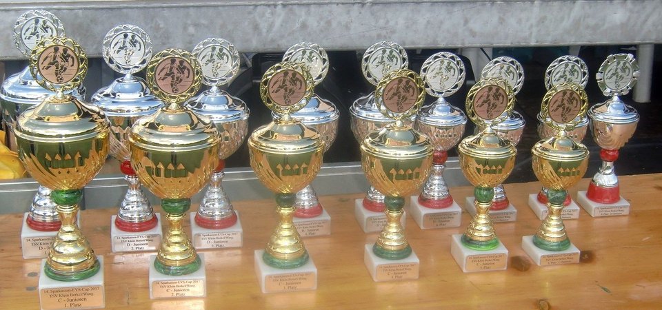 Sparkassen-EYS-Cup Pokale Fussball Jugend TSV Klein Berkel Turnier AWesA