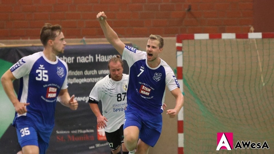 Jannik Steffens TSG Emmerthal Handball Landesliga Jubel
