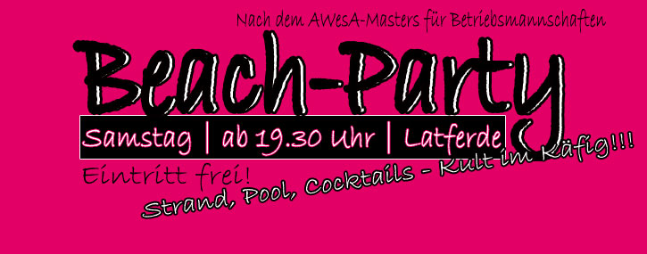 AWesA Masters Beachparty 2014 Banner