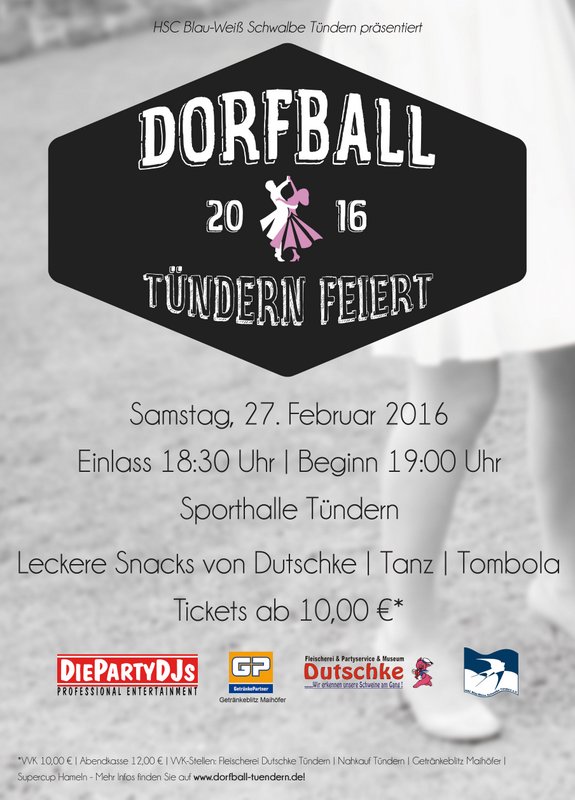 Tündern Dorfball 2016 Plakat