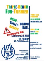 Plakat Triple-Beach-Fun-Turnier VfL Hameln