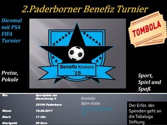 Benefiz Turnier in Paderborn Plakat 