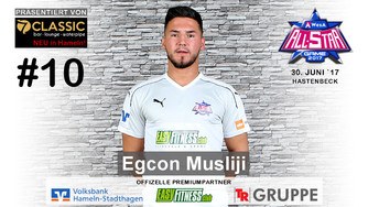 Egcon Musliji Spielervorstellung AWesA Allstar-Game 2017