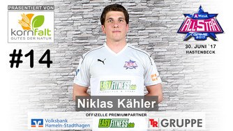 Niklas Kaehler Spielervorstellung AWesA Allstar-Game 2017