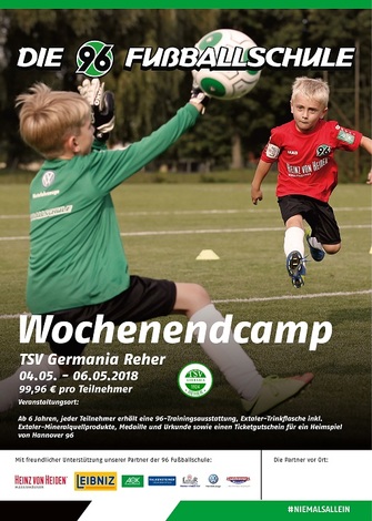 96 Fussballschule TSV Germania Reher Plakat AWesA