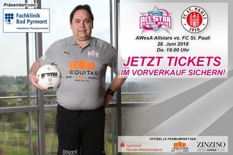 Andreas Plaul AWesA Allstars Allstar-Game St Pauli Fussball Hameln Pyrmont
