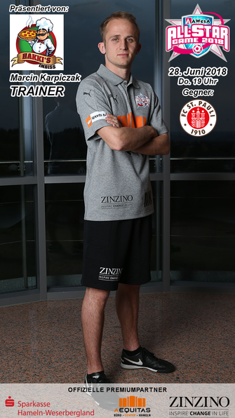 Marcin Karpiczak AWesA Allstars Allstar-Game St Pauli Fussball Hameln Pyrmont