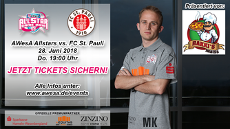 Marcin Karpiczak AWesA Allstars Allstar-Game St Pauli Fussball Hameln Pyrmont