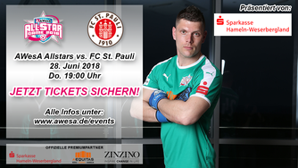 Fabian Moniac AWesA Allstars Allstar-Game St Pauli Fussball Hameln Pyrmont