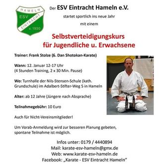 ESV Eintracht Hameln Karate Selbstverteidigungskurs