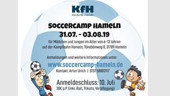 Erste Soccercamp Hameln Kirche für Hameln Flyer 2