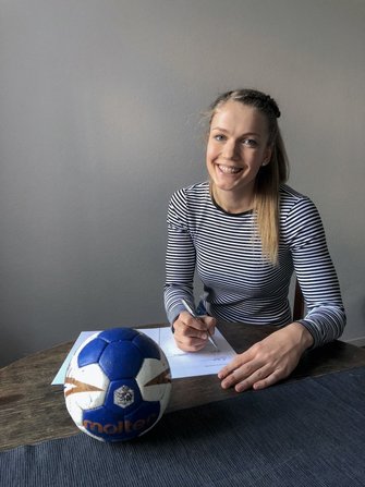 Marie Andresen HSG Blomberg Lippe Handball Bundesliga Wechsel Unterschrift