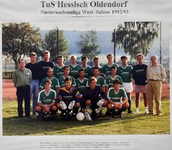 TuS Hessisch Oldendorf 1992/93 Mannschaftsfoto