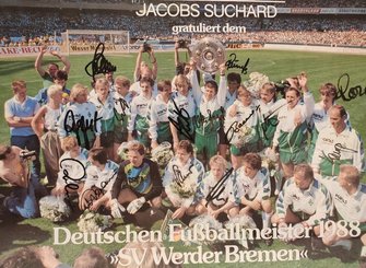 Deutscher Meister 1988 Werder Bremen Christoph Hanses