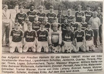 Preußen Hameln in der Saison 1986/87