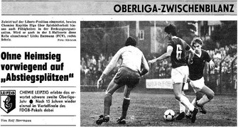 Frank Illge Chemie Leipzig 1985 aus `Fußballwoche` - dem `Kicker`  der DDR 