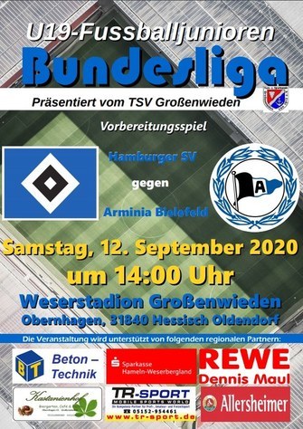 Plakat HSV Arminia Bielefeld Großenwieden
