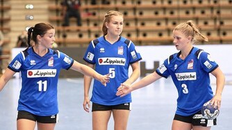 Lisa Rajes Ann Kynast Laura Rueffieux HSG Blomberg Lippe Handball Bundesliga