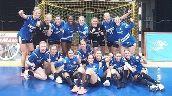 HSG Blomberg Lippe Handball Bundesliga Frauen Jubel AWesA