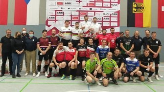 Radball Weltcupfinale grosses Gruppenfoto