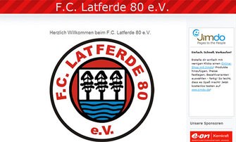 Internetseite - Homepage FC Latferde 80