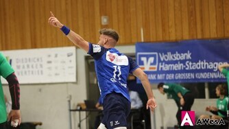 Jannes Siegesmund VfL Hameln Handball Oberliga Jubelfinger