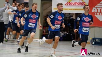 Einlaufbild VfL Hameln Oberliga Handball