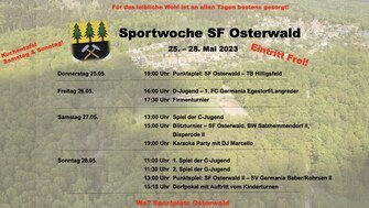 Sportwoche 2023 SF Osterwald Programmplan 
