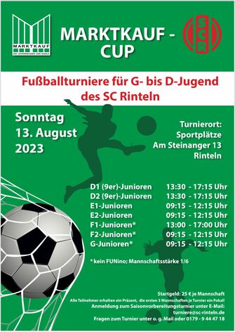 Markkauf-Cup SC Rinteln Turnierflyer