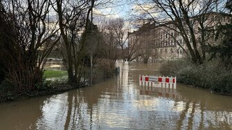 Hochwasser Emmern Emmer Emmerthaler Silvesterlauf