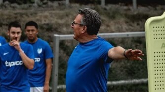 Marcus Frielinghaus Trainer TSV Eintracht Nienstedt Fussball Kreisklasse