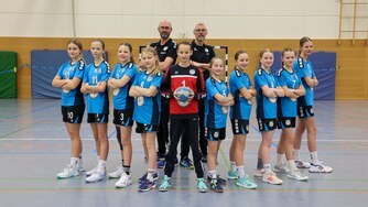 JSG Weserbergland D-Juniorinnen Handball Regionsoberliga Mannschaftsfoto