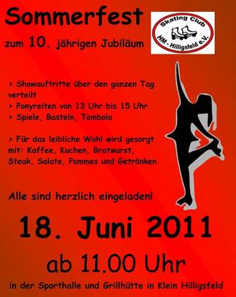Skating-Club Hameln Hilligsfeld Plakat Jugend AWesA