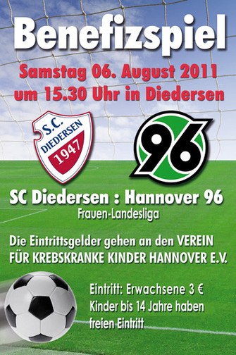 SC Diedersen vs Hannover 96 - Benefizspiel für Verein für krebskranke Kinder Hannover