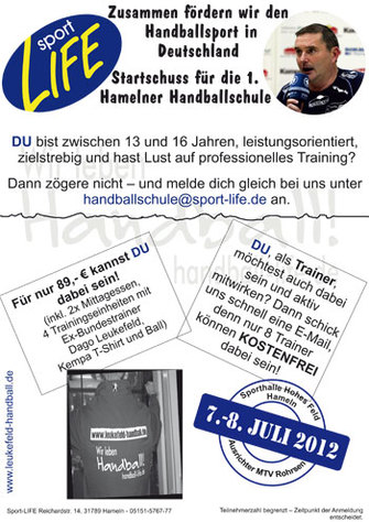 Handballschule Dago Leukefeld Sportlife AWesA